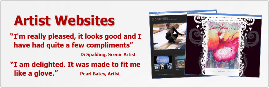 Websites for Artists with SEO for top rankings on Google